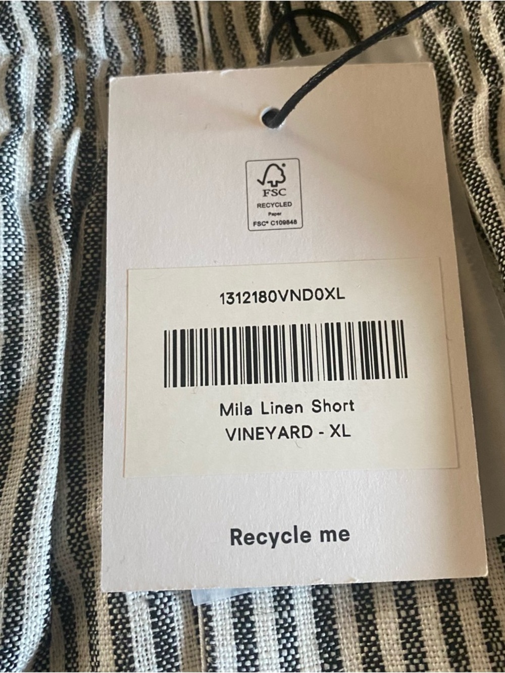NWT Reformation Women’s Mila Smocked Waist Linen Shorts Vineyard Beachy Size XL - Picture 8 of 12